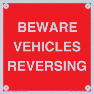 BEWARE VEHICLES REVERSING